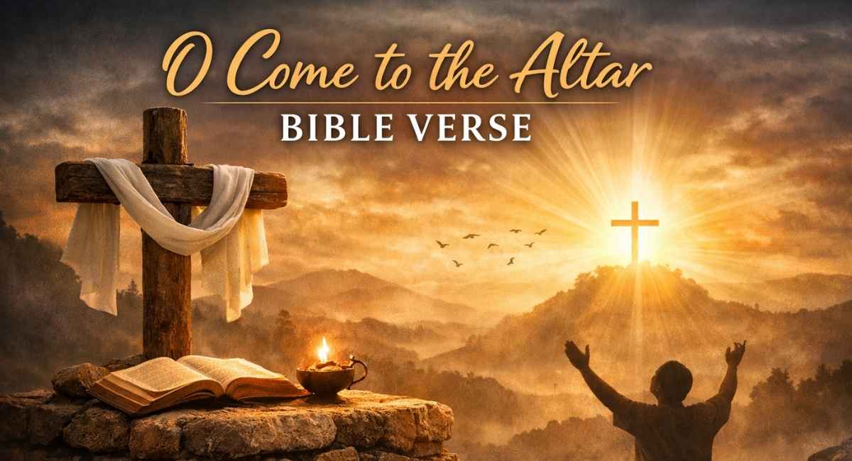 O Come to the Altar Bible Verse