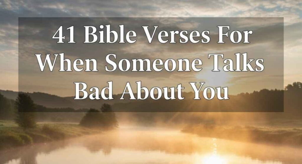 Bible Verses For When Someone Talks Bad About You
