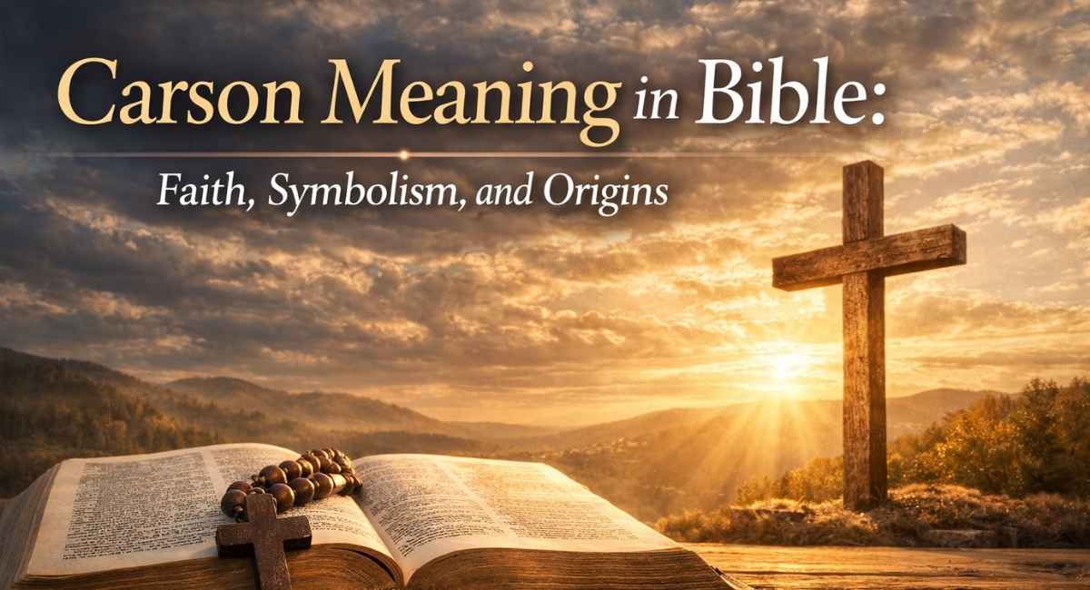 Carson Meaning in Bible Faith, Symbolism, and Origins