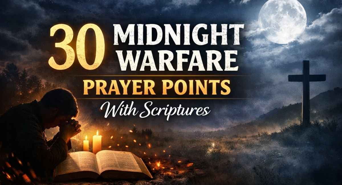30 Midnight Warfare Prayer Points With Scriptures