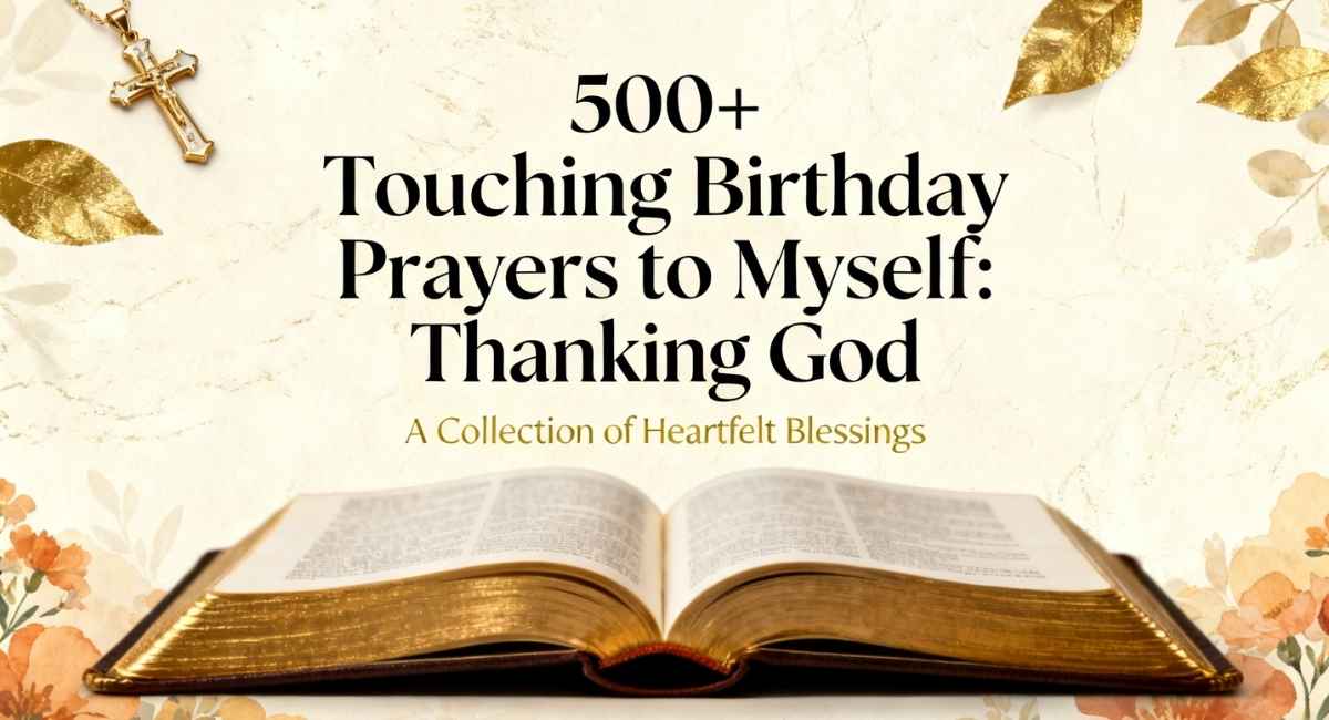 500+ Touching Birthday Prayers to Myself Thanking God