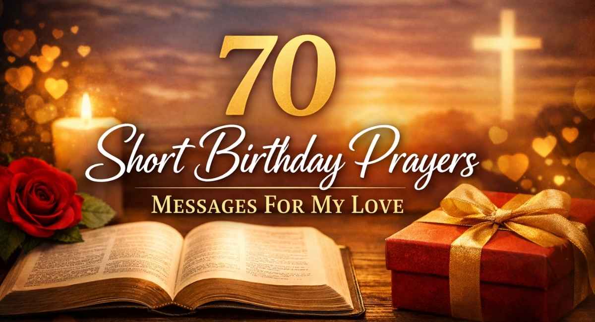 70 Heartfelt Short Birthday Prayers Messages for My Love