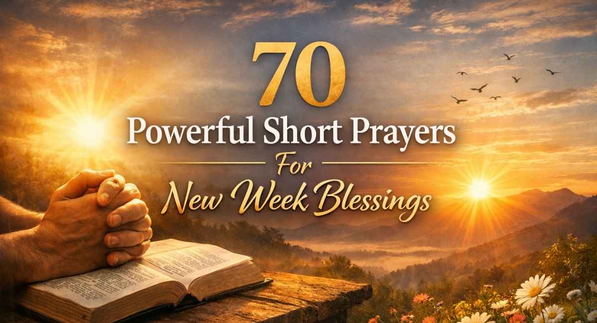 70 Powerful Short Prayers For New Week Blessings