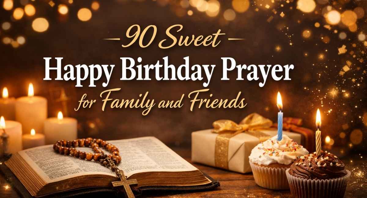 90 Sweet Happy Birthday Prayer for Family and Friends