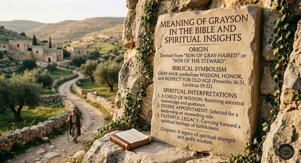 Meaning of Grayson in the Bible and Spiritual Insights