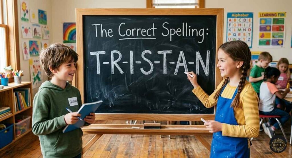 The Correct Spelling T-R-I-S-T-A-N