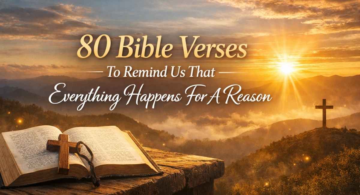 80 Bible Verses To Remind Us That Everything Happens For A Reason