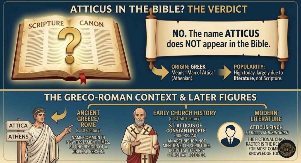 Is Atticus Mentioned in the Bible