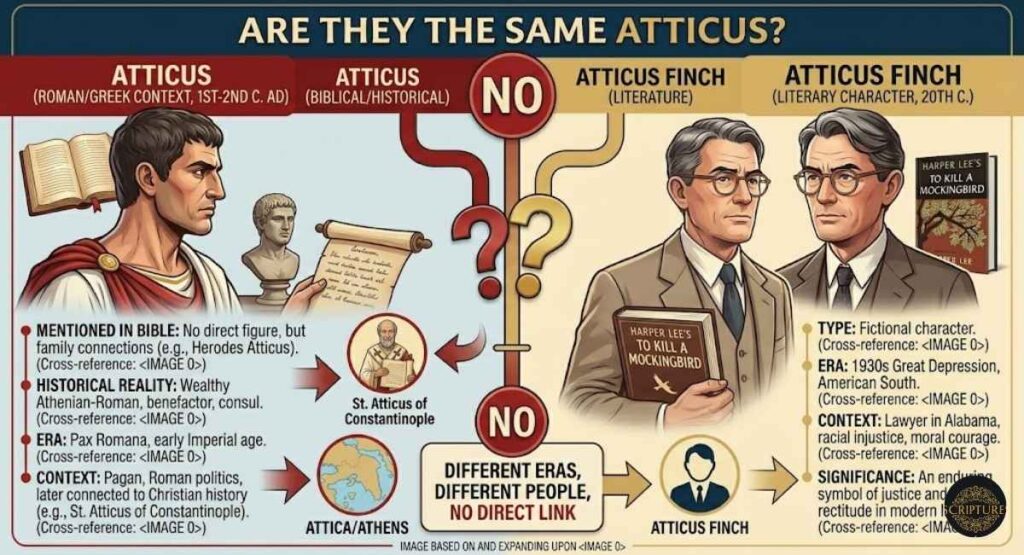 Is Atticus in the Bible the Same as Atticus Finch