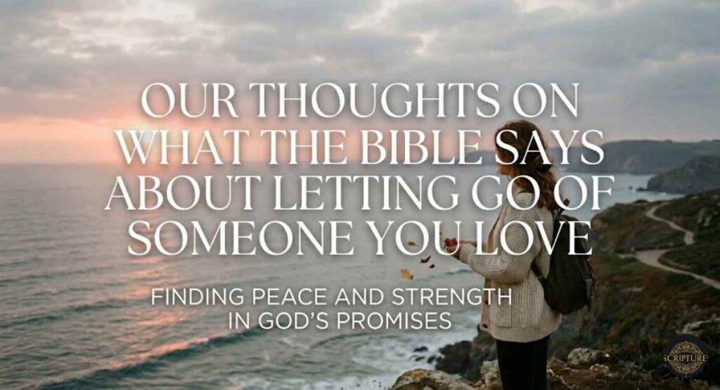 Our Thoughts On What the Bible Says About Letting Go of Someone You Love