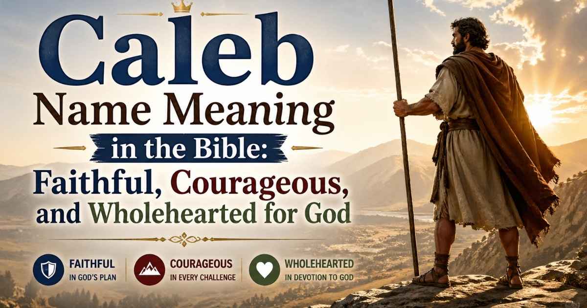 Caleb Name Meaning in the Bible: Faithful, Courageous, and Wholehearted for God