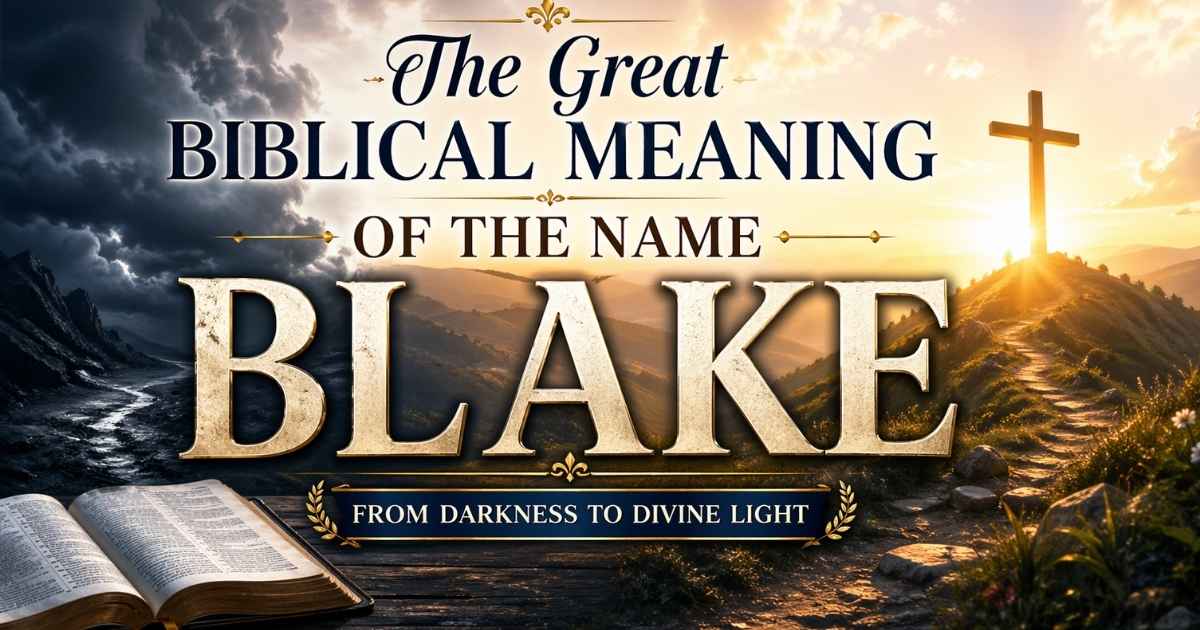 The Great Biblical Meaning of the Name BLAKE