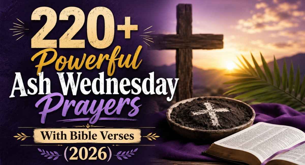 220+ Powerful Ash Wednesday Prayers With Bible Verses (2026)