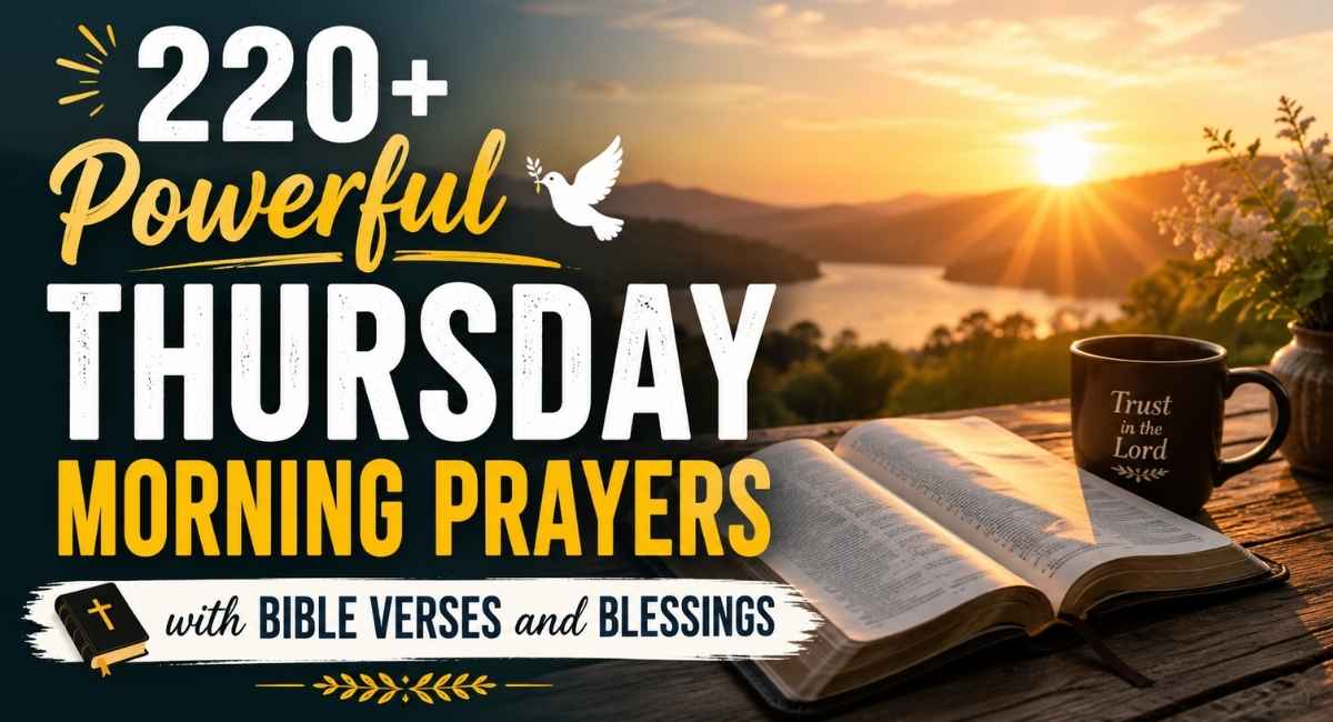 220+ Powerful Thursday Morning Prayers with Bible Verses and Blessings to Start Your Day With Faith