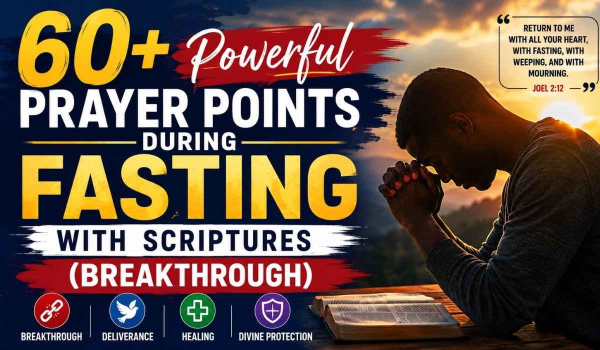 60+ Powerful Prayer Points During Fasting With Scriptures (Breakthrough)