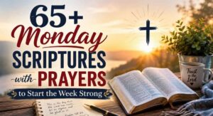 65+ Monday Scriptures with Prayers to Start the Week Strong