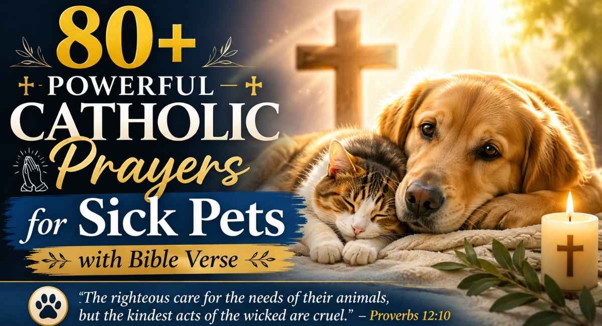 80+ Powerful Catholic Prayers for Sick Pets with Bible Verse