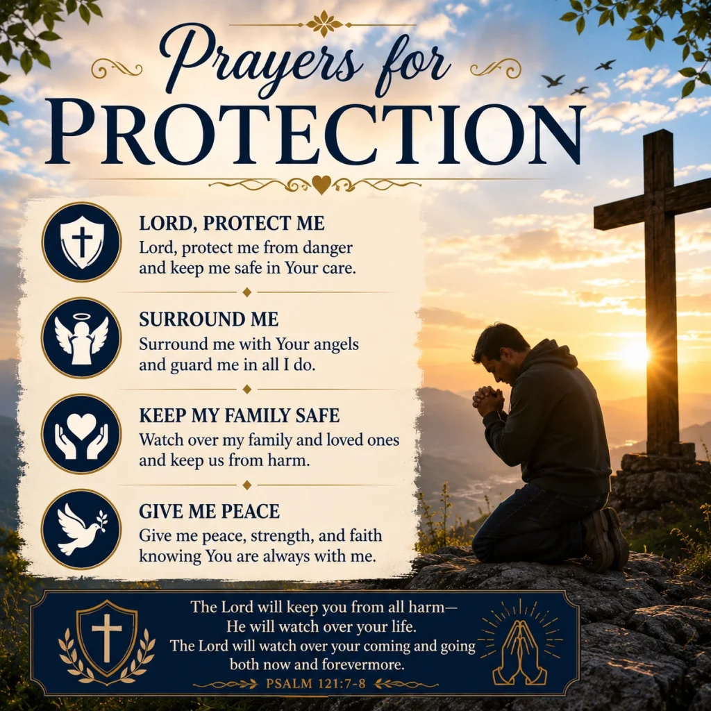70+ Prayers for Protection Powerful Blessings for Safety, Peace, and Strength