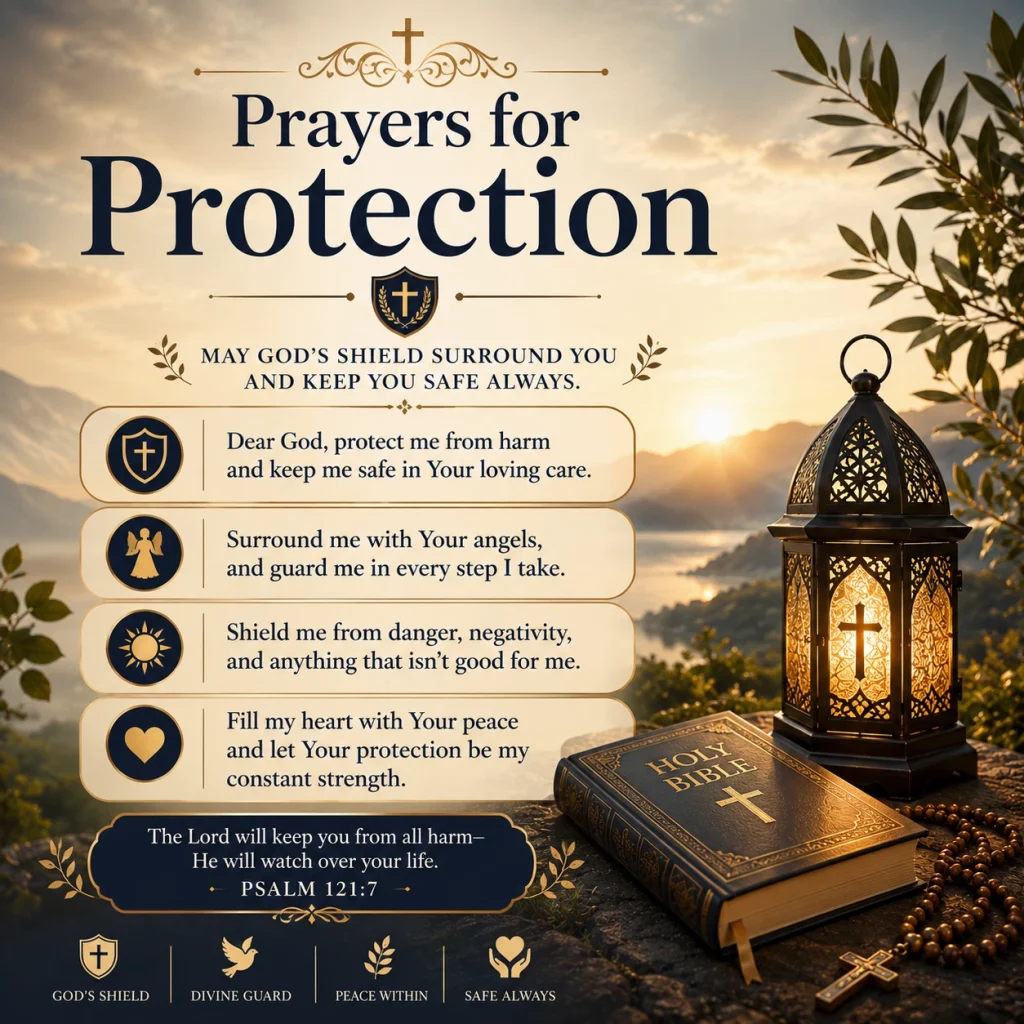 70+ Prayers for Protection Powerful Blessings for Safety, Peace, and Strength