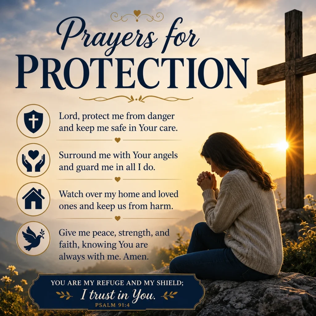 70+ Prayers for Protection Powerful Blessings for Safety, Peace, and Strength