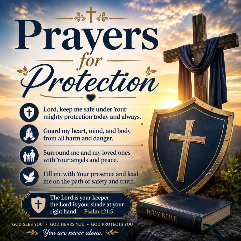 70+ Prayers for Protection Powerful Blessings for Safety, Peace, and Strength