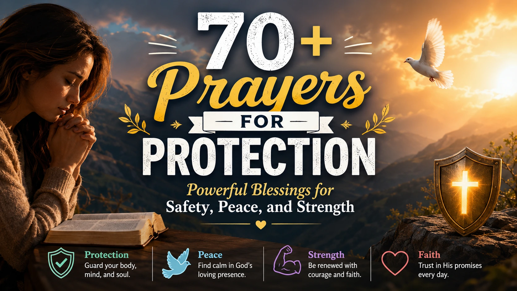 70+ Prayers for Protection Powerful Blessings for Safety, Peace, and Strength