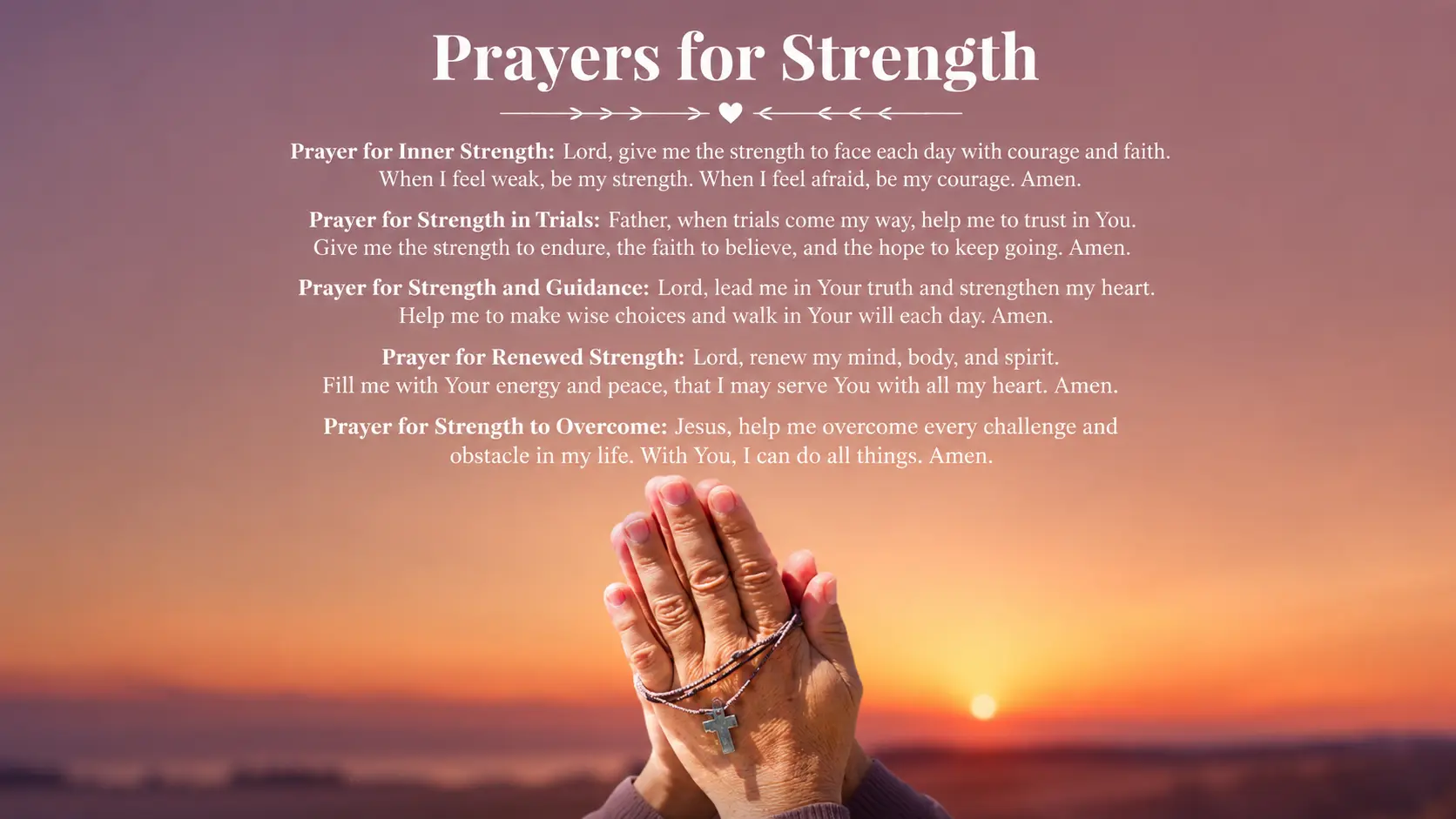 70+ Prayers for Strength to Help You Through Hard Days