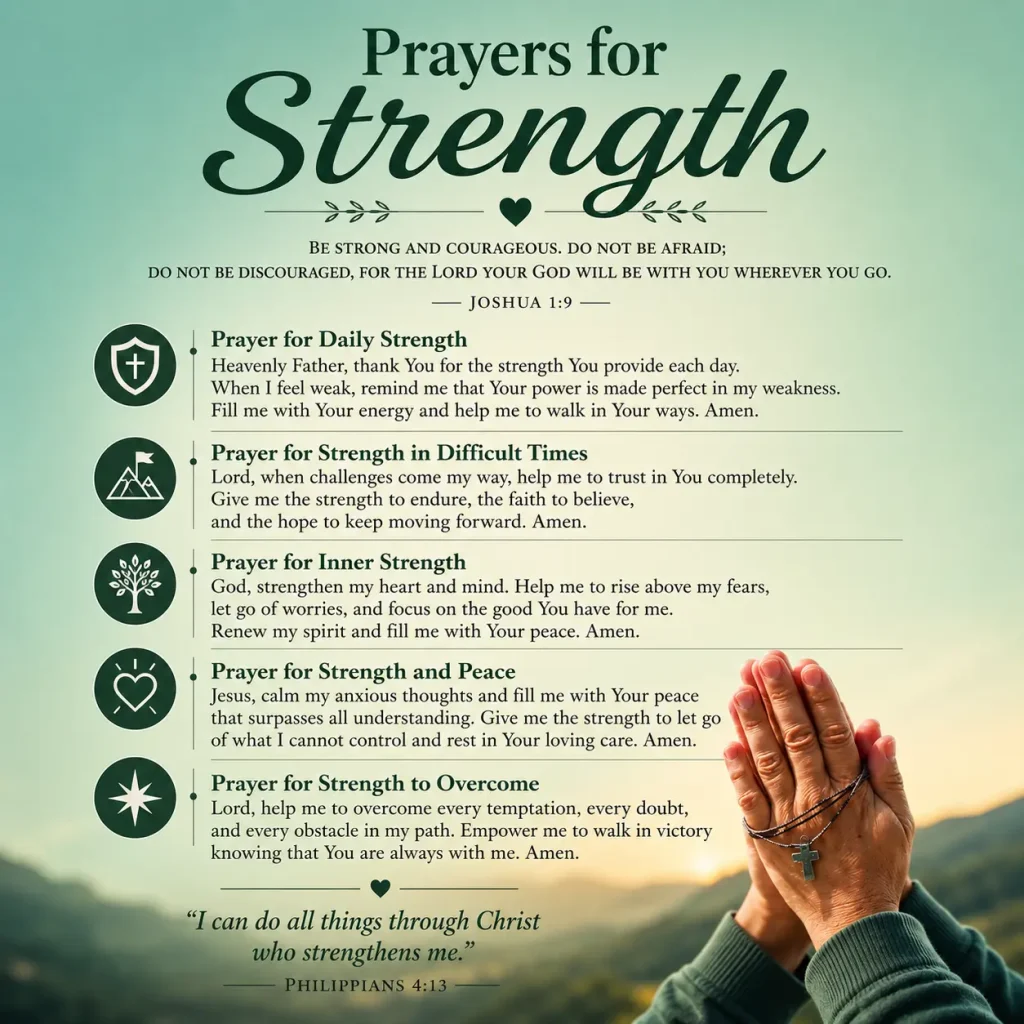 70+ Prayers for Strength to Help You Through Hard Days